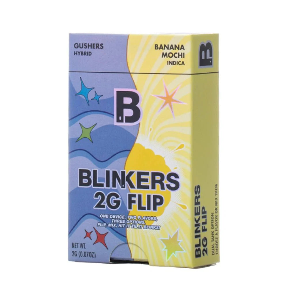 Blinkers Flip 2g Dual Chamber THCA Disposable Vape - Gushers | Banana Mochi