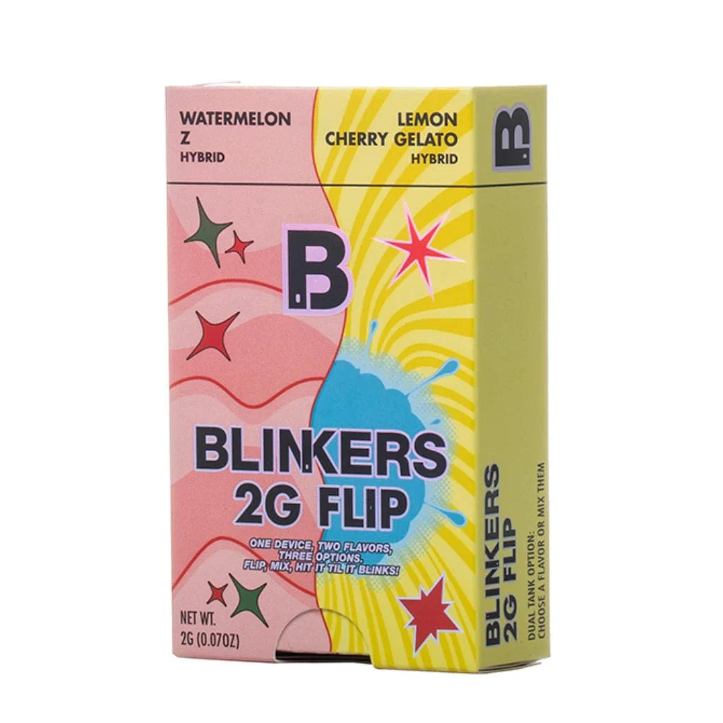 Blinkers Flip 2g Dual Chamber THCA Disposable Vape - Watermelon Z | Lemon Cherry Gelato
