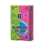 Blinkers Flip 2g Dual Chamber THCA Disposable Vape - Green Apple Diesel and Blue Nerdz Packaging