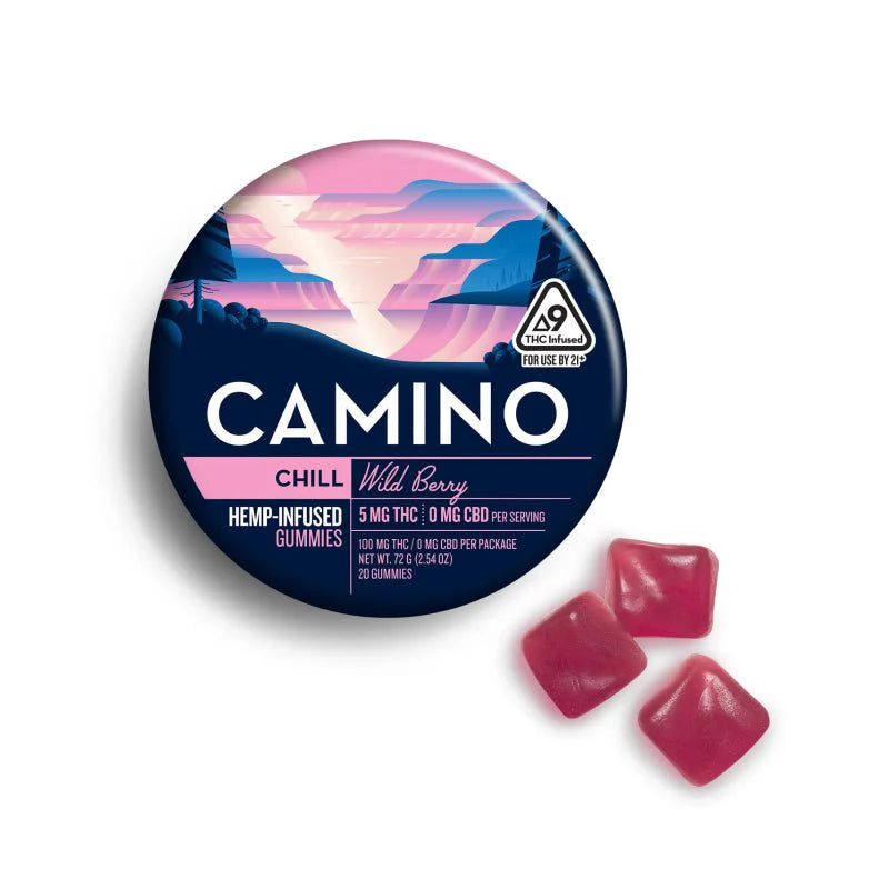 Camino Wild Berry THC Gummies 5mg – Sweet & Soothing