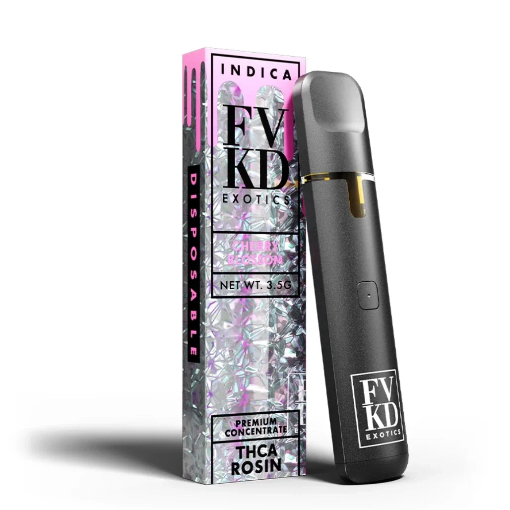 FVKD Exotics 3.5g THCA Live Rosin Disposable – Cherry Blossom (Indica)