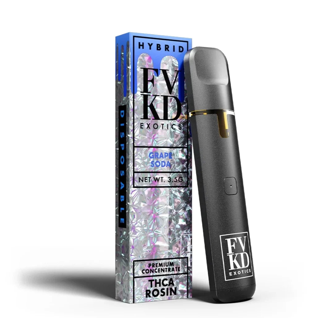 FVKD Exotics 3.5g THCA Live Rosin Disposable – Grape Soda (Hybrid)