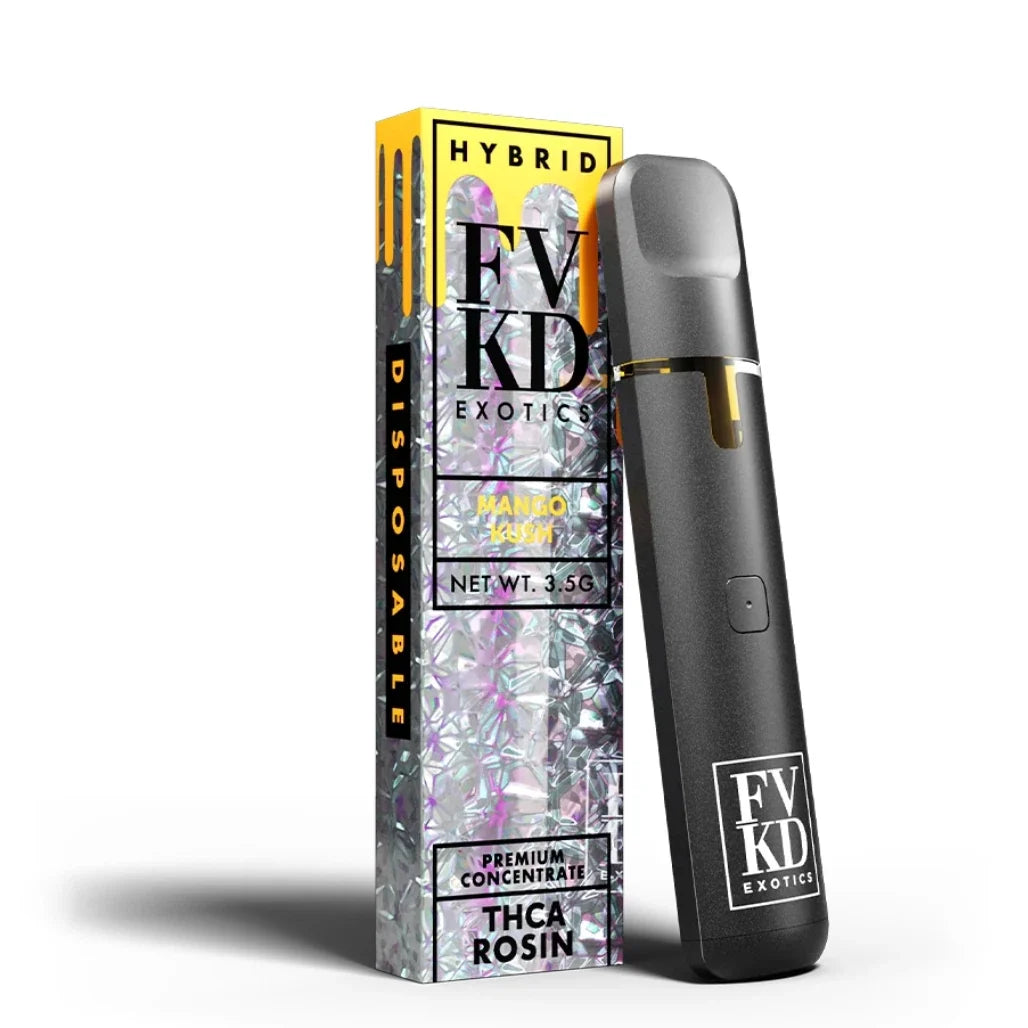 FVKD Exotics 3.5g THCA Live Rosin Disposable – Mango Kush (Hybrid)