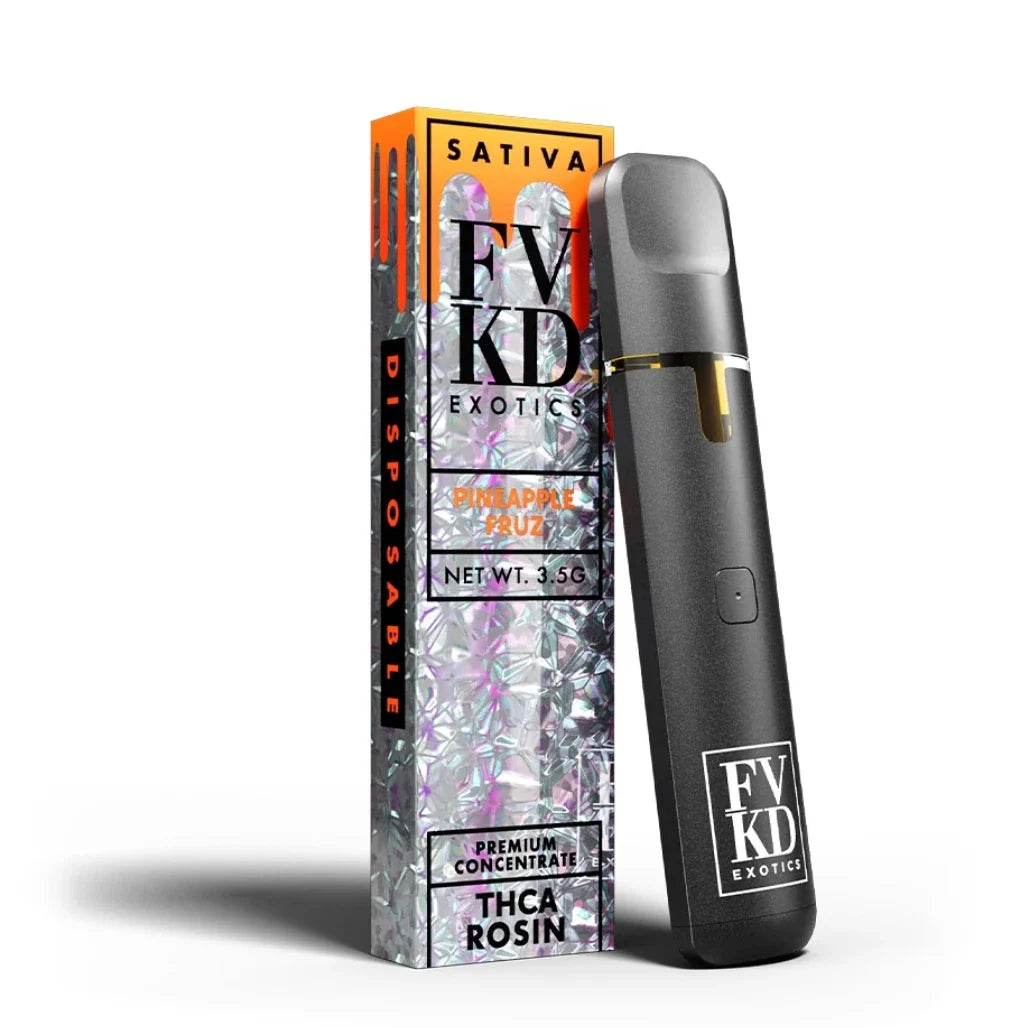 FVKD Exotics 3.5g THCA Live Rosin Disposable – Pineapple Fruz (Sativa)