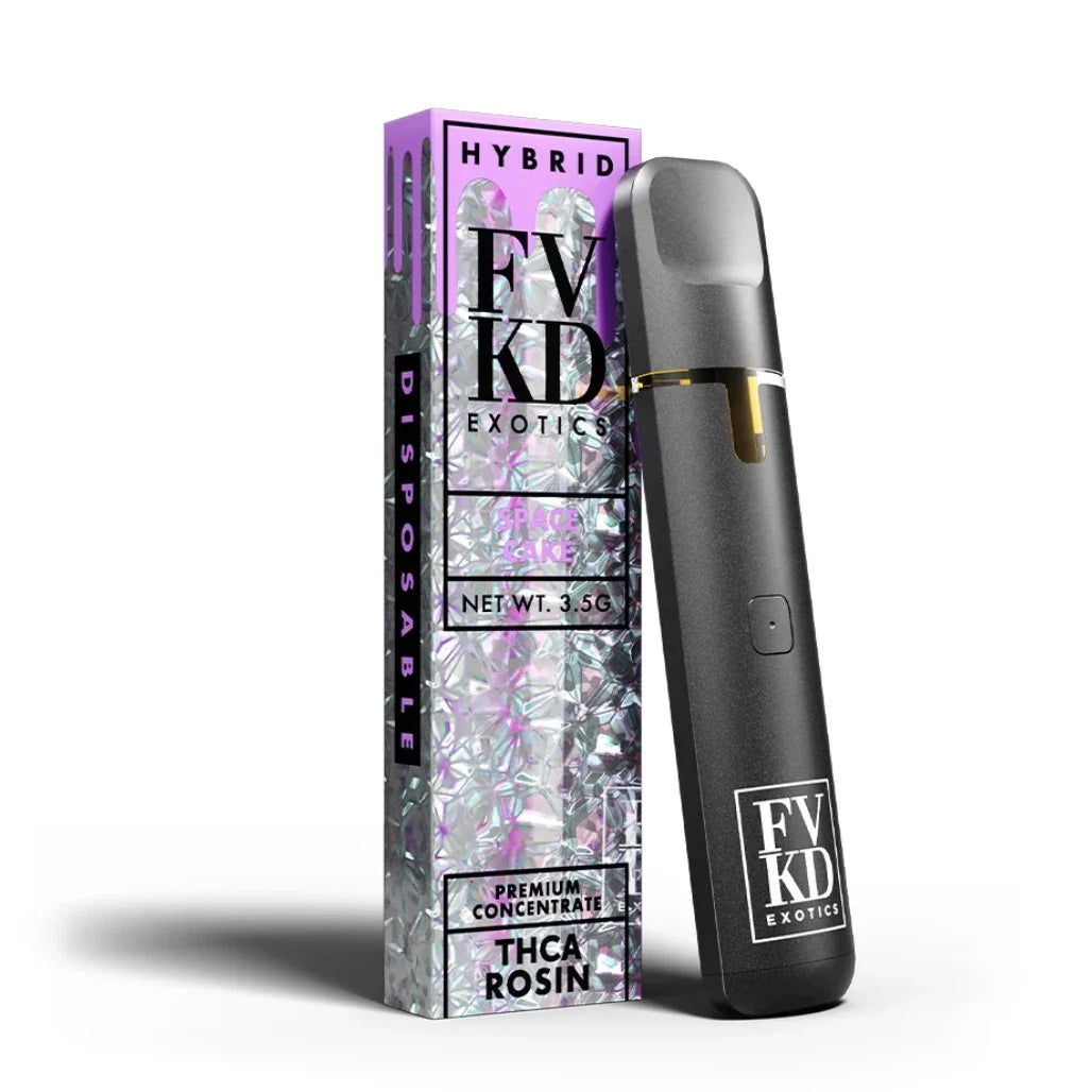 FVKD Exotics 3.5g THCA Live Rosin Disposable – Space Cake (Hybrid)