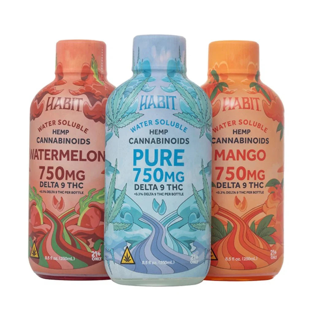 Habit Delta 9 THC Syrup 750mg – Watermelon, Grape, Mango, Strawberry Lemonade, Pineapple