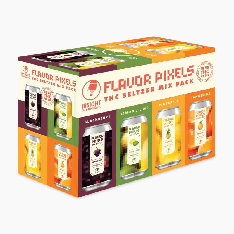 Insight Flavor Pixels THC Drink 12-Pack – 5mg per Can (60mg Total)