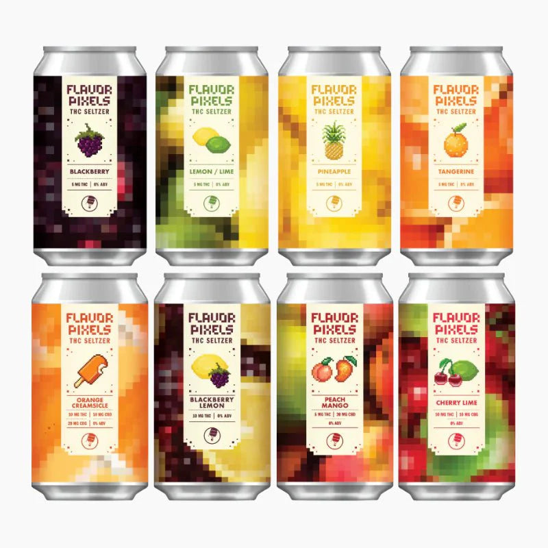 Insight Flavor Pixels THC Drink 12-Pack – 5mg per Can (60mg Total) Flavors
