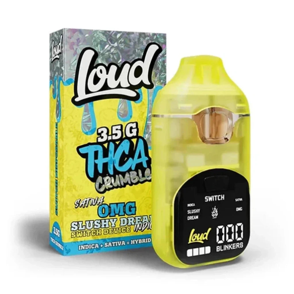 Loud 3.5g Crumble Switch Dual-Chamber Disposable – OMG (Sativa) + Slushy Dream (Indica)