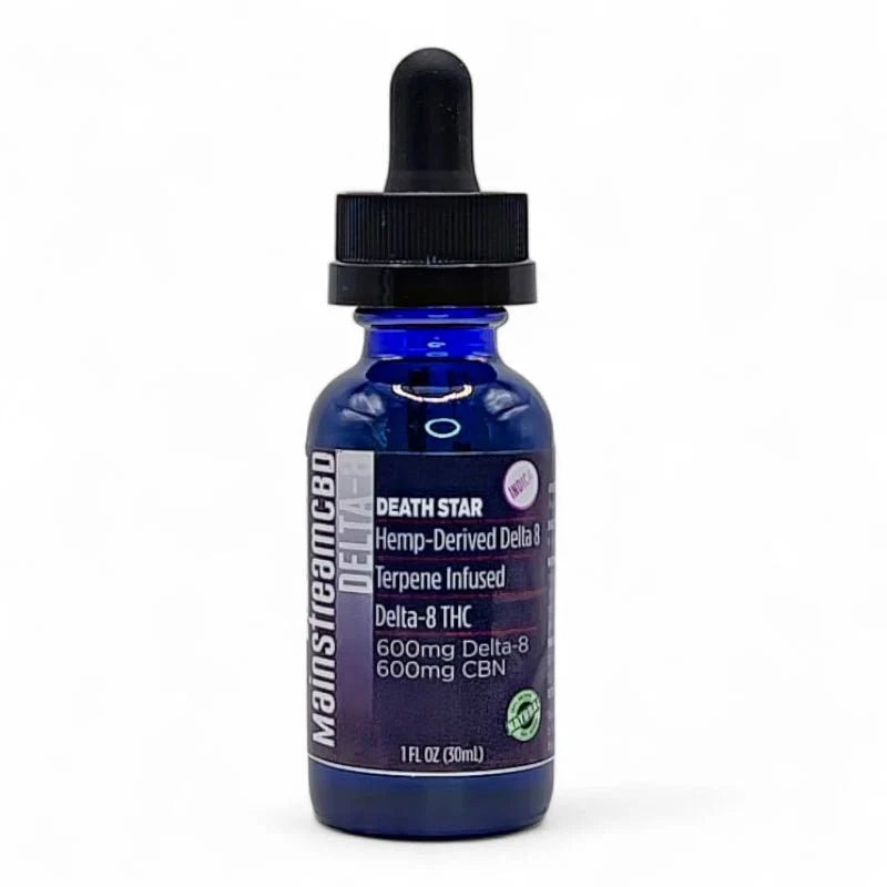 Mainstream CBD Delta 8 + CBN Tincture – 600mg Each (1200mg Total)