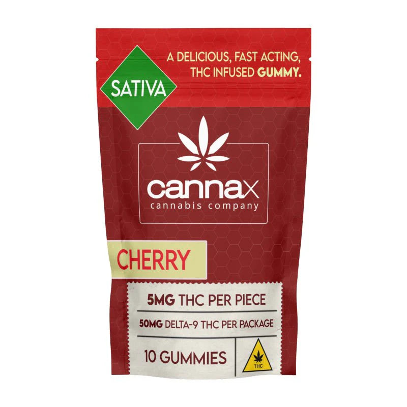 St Croix Canna Cherry 5mg THC Gummies – Uplifting Sativa Flavor