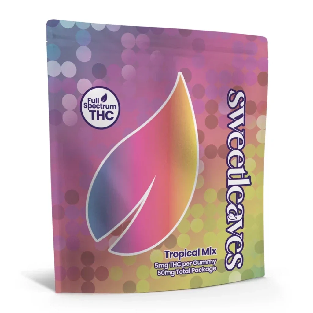 Sweetleaves 5mg THC Gummies – Tropical Fruit