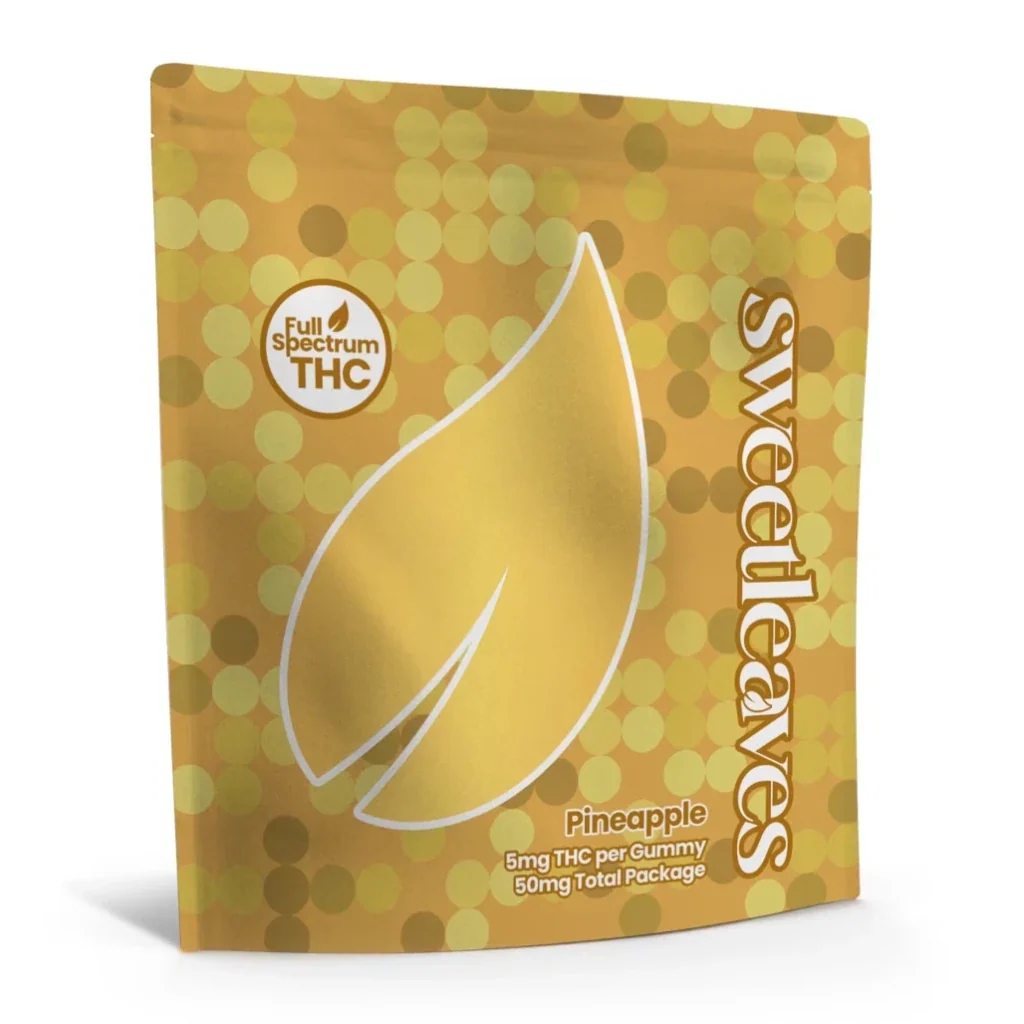 Sweetleaves 5mg THC Gummies – Pineapple