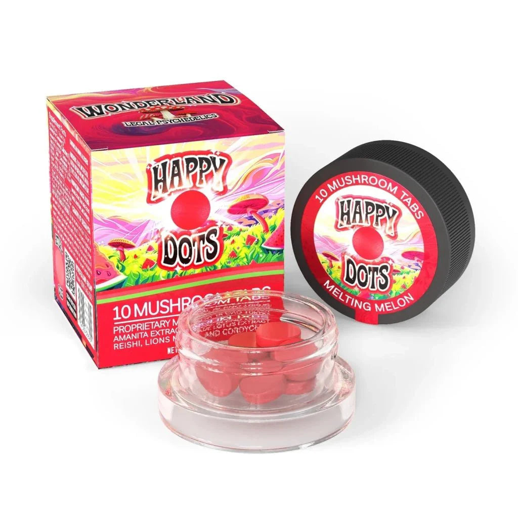 Happy Dot Mushroom Tabs - 10ct - Melting Melon